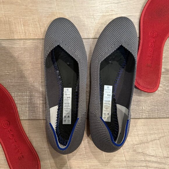 ROTHY'S WOMENS GRAY FLAT SLIP ON SHOES SIZE 8 - Picture 10 of 10